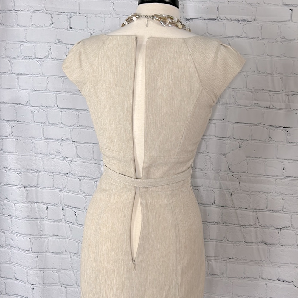 XOXO-  Pencil Cap Sleeve Dress With Belt Size 5-6 - Picture 4 of 8